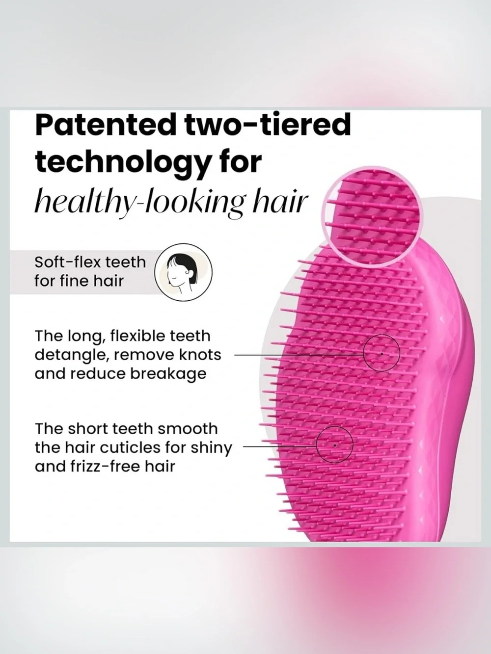 Tangle Teezer Professional Detangling Hairbrush — Purple
